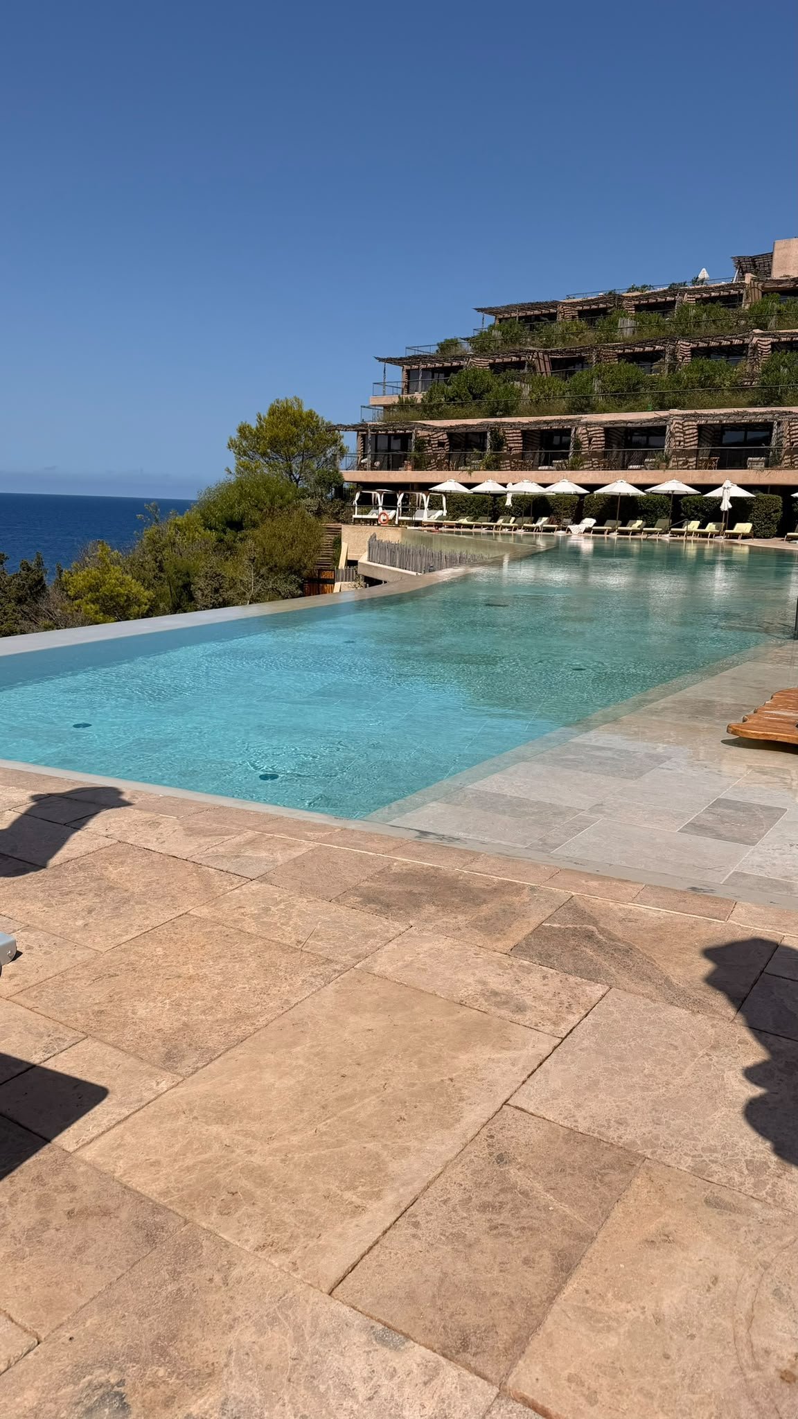 Infinity pool at Six Senses Ibiza wedding venue in Portinatx